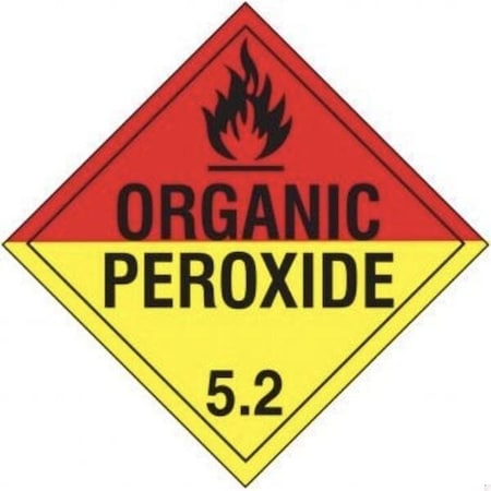Accuform DOT PLACARD HAZARD CLASS 52 MPL504RM100 MPL504RM100
